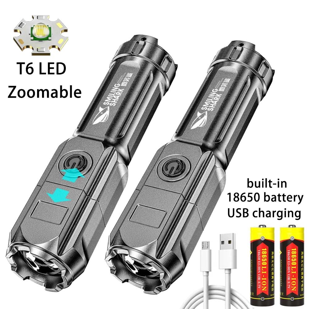 Đèn Pin Siêu Sáng 1200lumen Có Thể Sạc Lại Tiện Dụng
