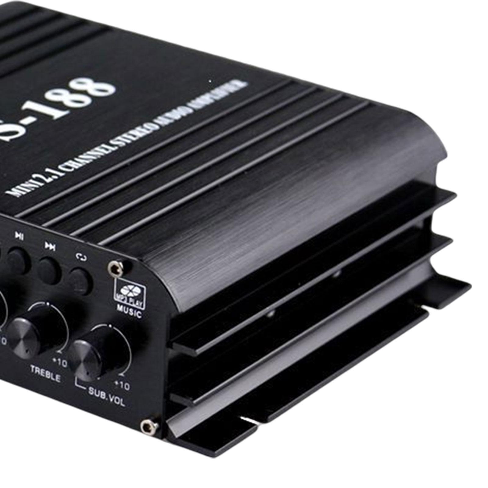 Car Vehicle  Amplifier US Adapter Sturdy Audio Component Amplifier