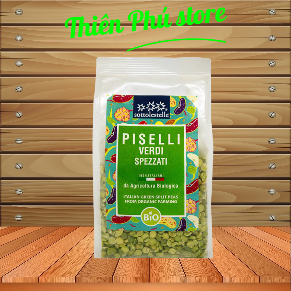 Đậu hà lan hữu cơ Sottolestelle 400g – Piselli verdi spezzati Italiani