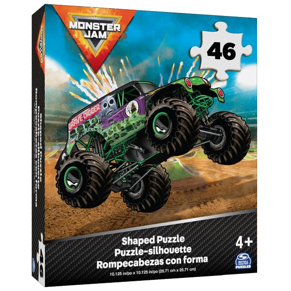 Bộ Xếp Hình Monster Jam - Spin Master 20140868 (46 Mảnh Ghép)