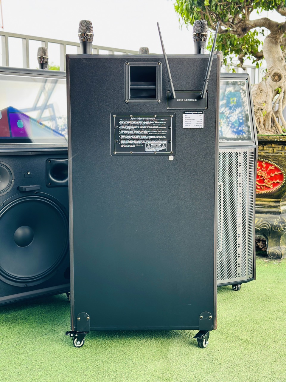 Loa Màn Hình MTMAX T73S Bass40 Màn Hình 21inch Công suất 500W Đi Kèm Cặp Micro Sang Trọng Chống Hú Cao Cấp. HÀNG CHÍNH HÃNG