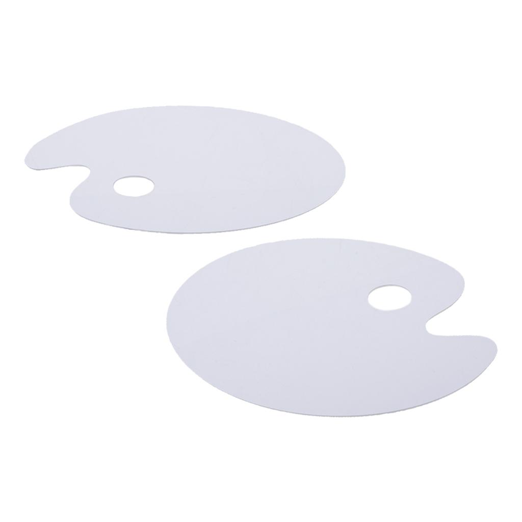 Chiwanji 2 Xoval Chất Liệu Acrylic Khay Đựng Son Bảng Cho Màu Nước Dầu Acrylic Sơn Nghệ Thuật