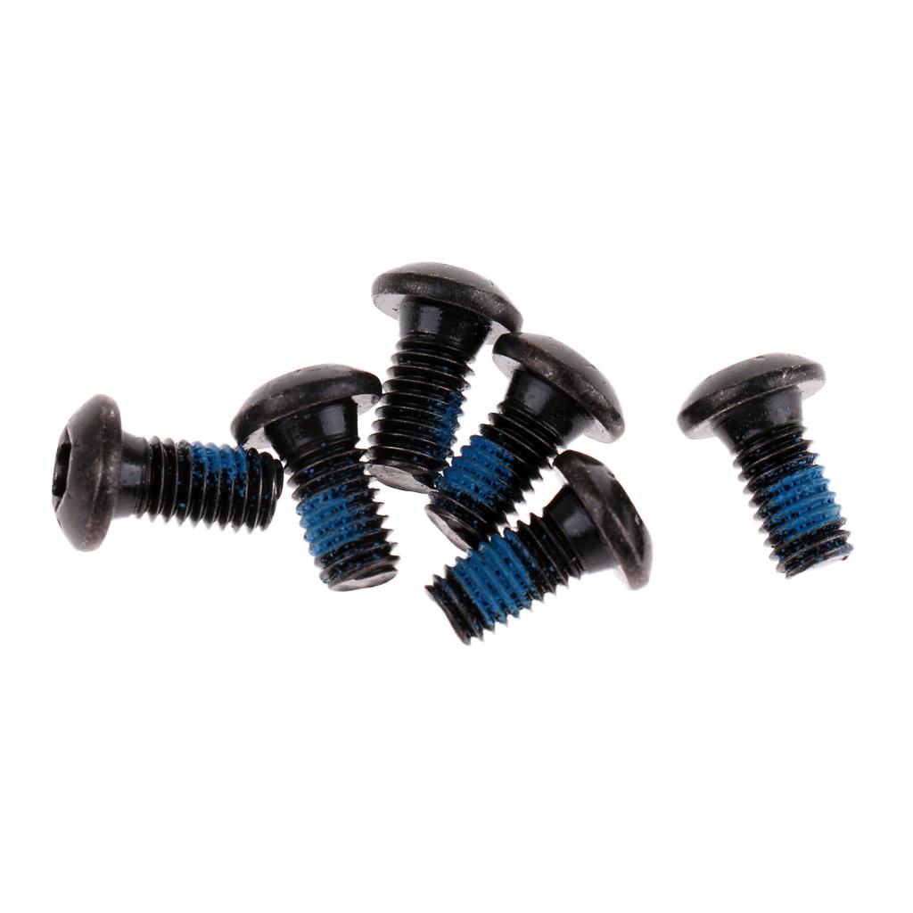 6 Chiếc Xe Đạp Xe Đạp Phanh Đĩa Cánh Quạt Bu Lông Vít M5 X 12 Mm Nước Ốc Vít