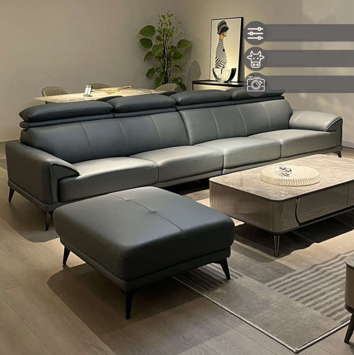 Sofa da đầu bật cao cấp Juno Sofa HDCT-12