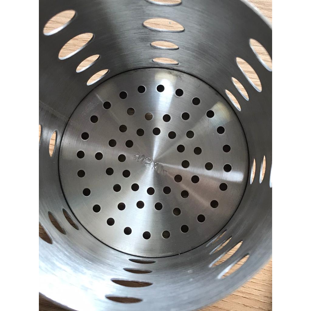 Ống đựng đũa muỗng inox SUS 304 hàng nhập khẩu dày đẹp dùng làm hũ đựng  muỗng đũa có lổ thoát nước