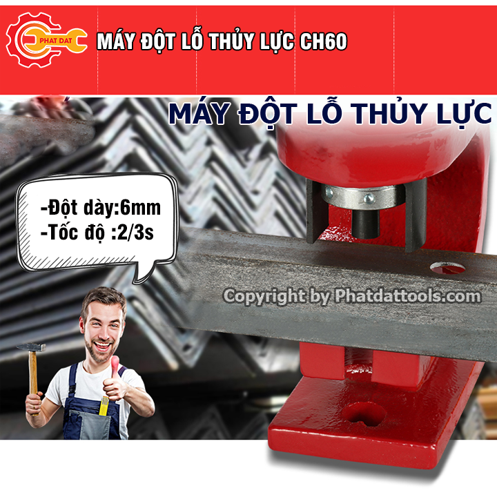 Đầu đột lỗ thủy lực PADA CH60