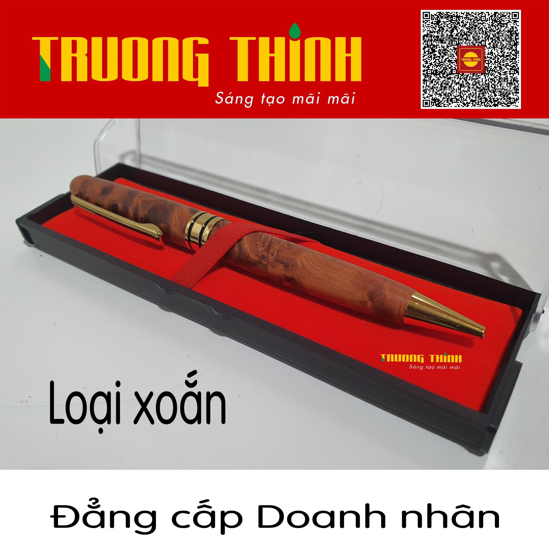 Bút Ký Gỗ Huyết Long Rồng Trường Thịnh Chính Hãng Sang Trọng Bền Đẹp Đẳng Cấp  Doanh Nhân.Loại Xoắn 15cm