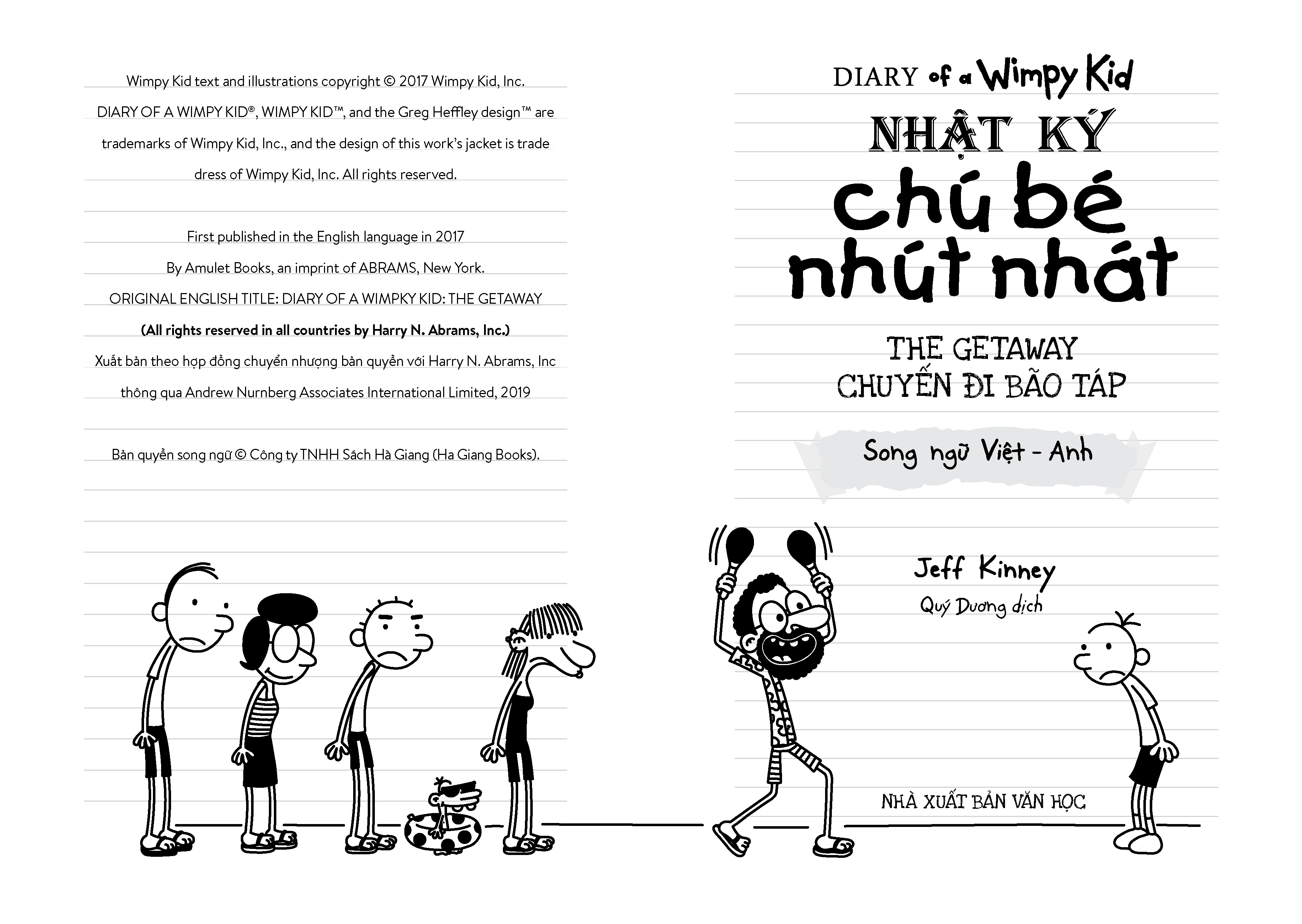 Nhật ký chú bé nhút nhát Song ngữ Việt-Anh Tập 12 (Chuyến Đi Bão Táp)