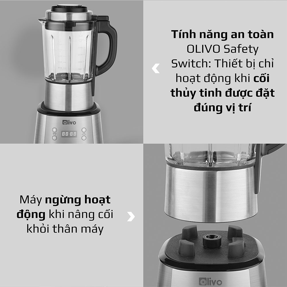 [CHÍNH HÃNG] Máy Làm Sữa Hạt OLIVO X20 - Chống Tràn - Xay Mịn Không Cần Lọc - Máy Xay Nấu Đa Năng - Thương Hiệu Mỹ