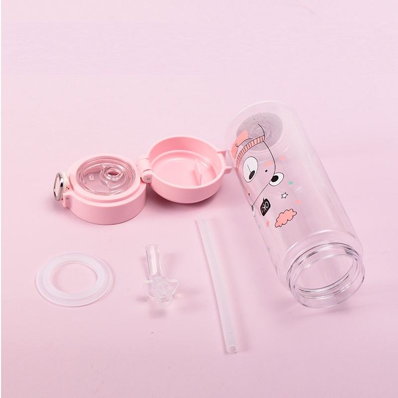 Bình nhựa đựng nước cho bé 350ml- Tặng kèm nhiều Sticker