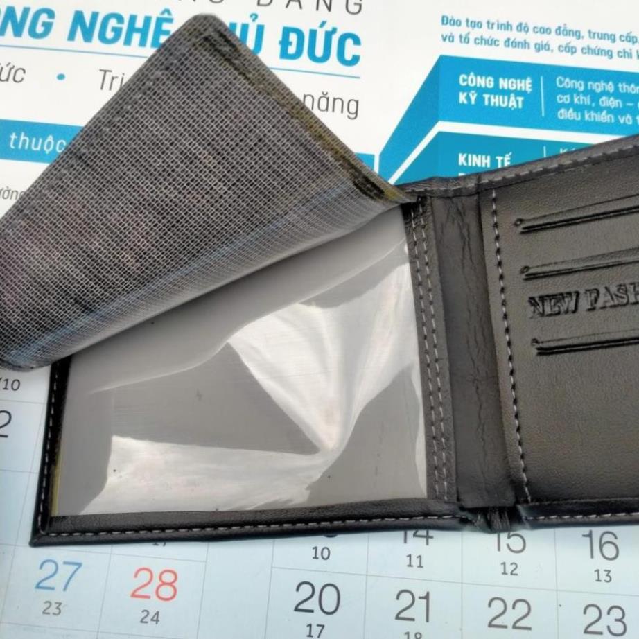 Ví Ngang Nam/Bóp Nam Thời Trang Có Hộp Giảm Giá Sốc Có 3 Ngăn Lớn 1 Khóa Kéo 7 Ngăn Nhỏ Bỏ Vừa Tất Cả Các Loại Giấy Tờ