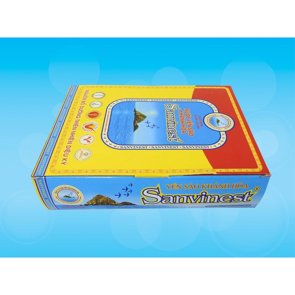 [Hộp 6 lon] Nước Yến sào Sanvinest Khánh Hòa đóng lon 190ml - Có đường 121