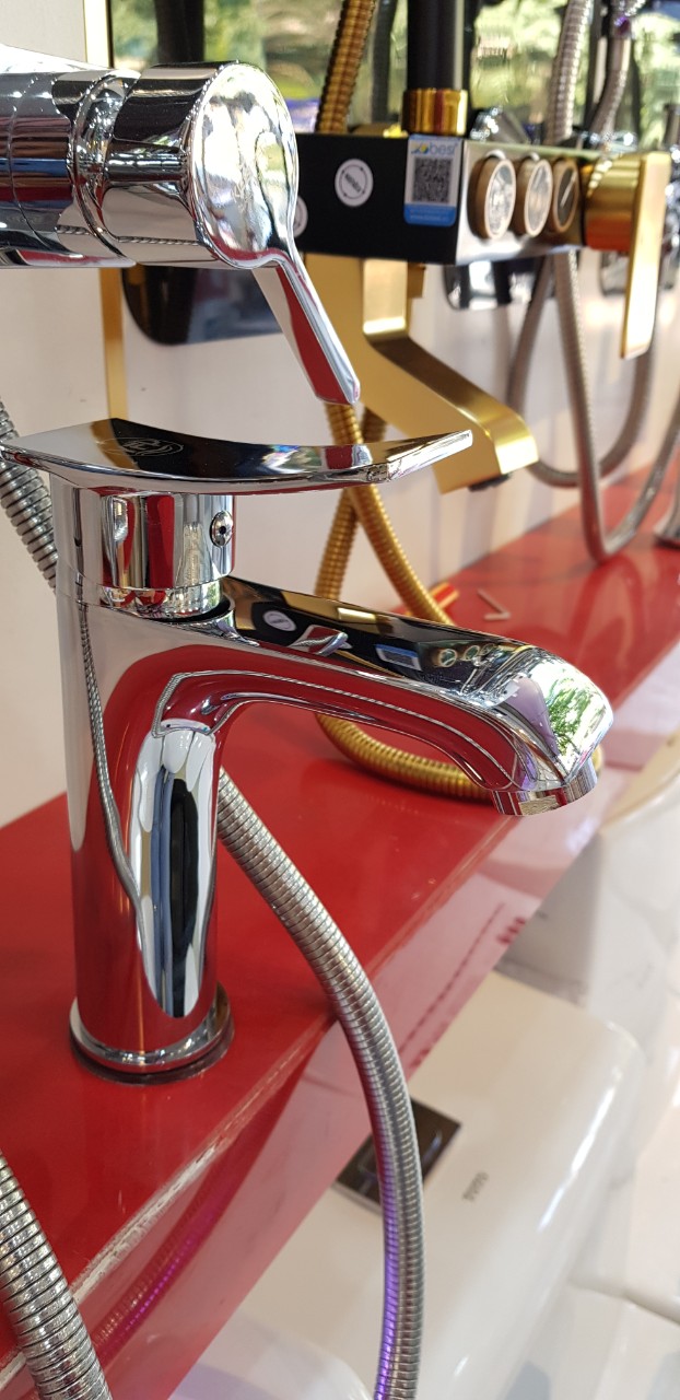 Vòi lavabo cắm chậu đồng mạ croom cao cấp TA 209