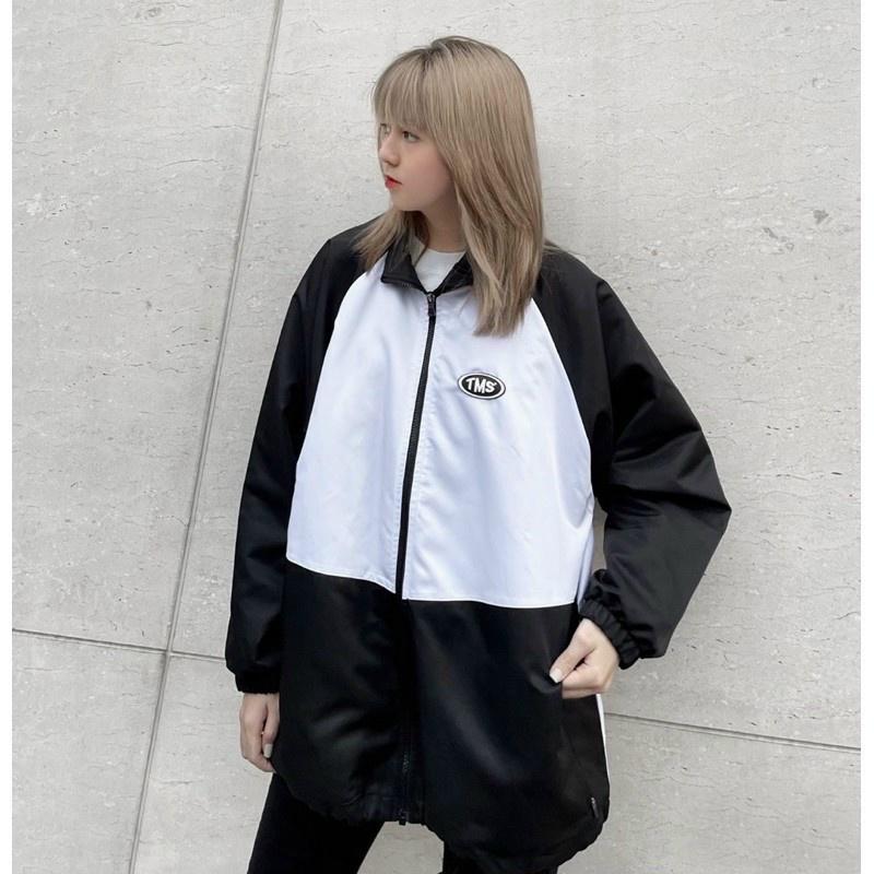 Áo Khoác Dù TMS LOGO MIDSIDE Nam Nữ Ulzzang Unisex Form Rộng Bomber 7zia Jacket - SHOPMAP