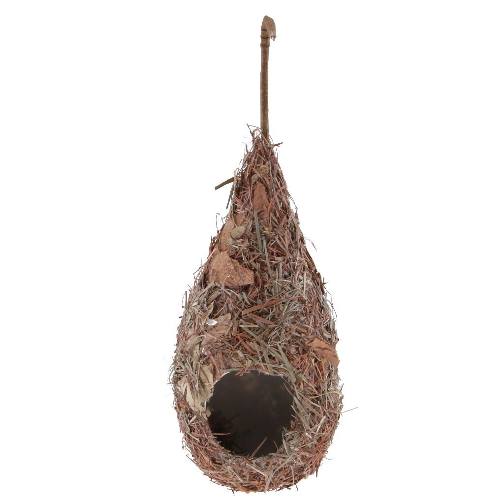 Handmade Straw Bird Nest House Hatch Breeding Grass Cave