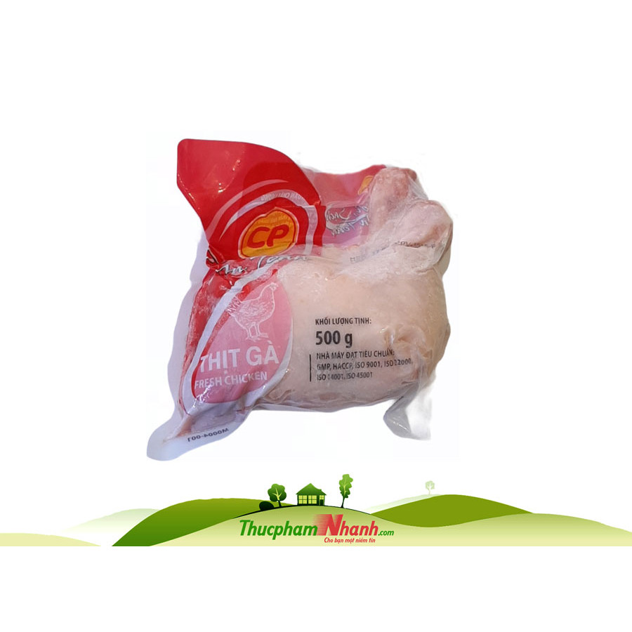 - Đùi gà góc tư đông lạnh CP - Gói 500g