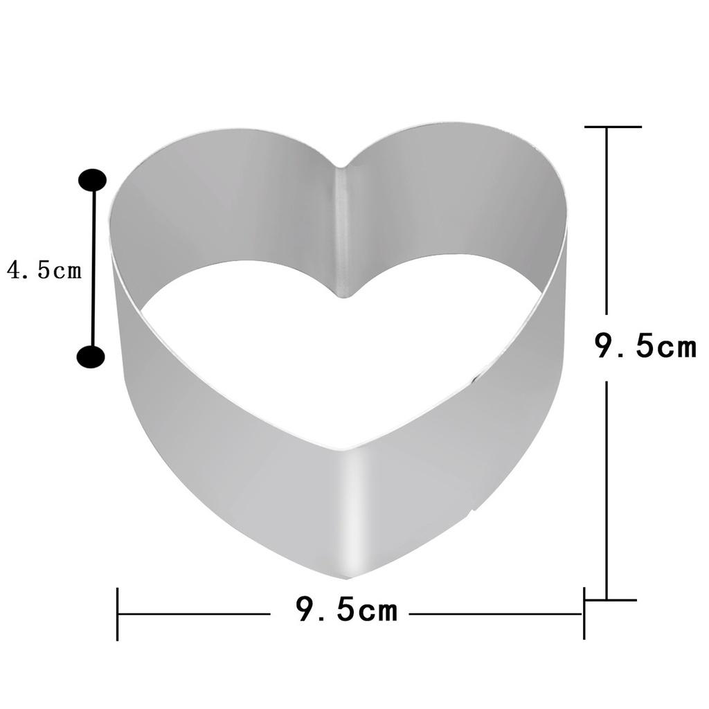 Khuôn RING Mousse Cookies Cutter KHUÔN Nhấn Dụng Cụ Làm KEM MOUSSE HÌNH CHỮ LOVE - MOUSLOVE4P