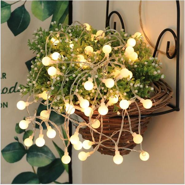 Đèn Led Trang Trí Bóng Tròn Dài 6M - 40 Bóng Trang Trí Noel Lễ Tết