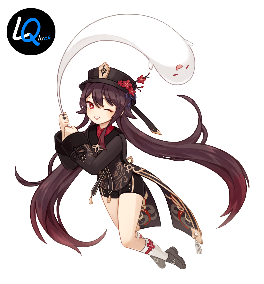 Tranh ảnh poster Hutao genshin impact 3-6 ảnh a4 khác nhau