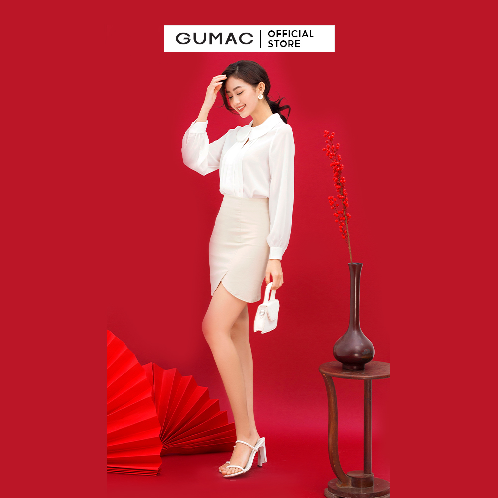 Chân váy ngắn form A GUMAC VC01041 rã lai