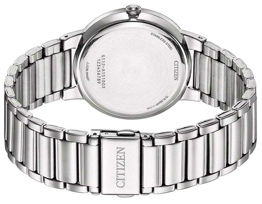 Đồng Hồ Nam Citizen Dây Thép Không Gỉ BI5120-51L - Mặt Xanh