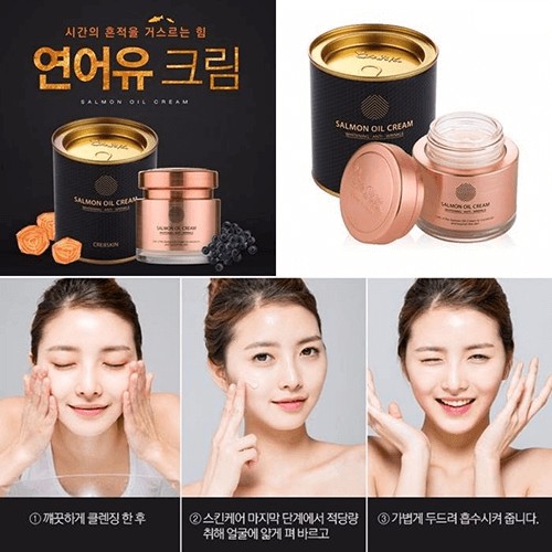 Kem Dưỡng Trắng Da, Chống Lão Hóa Chiết Xuất Dầu Cá Hồi Cre8skin Salmon Oil Cream 80g