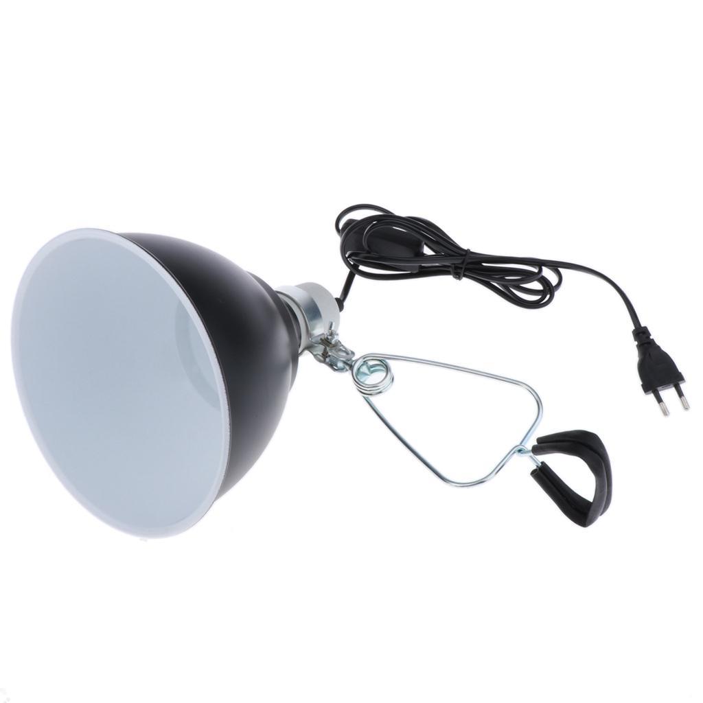 E27 Reptile Tortoise Lizards Terrarium Ceramic Heating Light Holder Black
