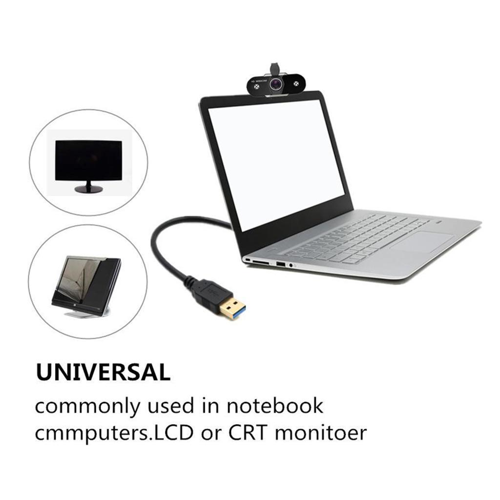 2X USB HD Webcam Web Cam Camera for PC Laptop Desktop Computer 1080P with Cover
