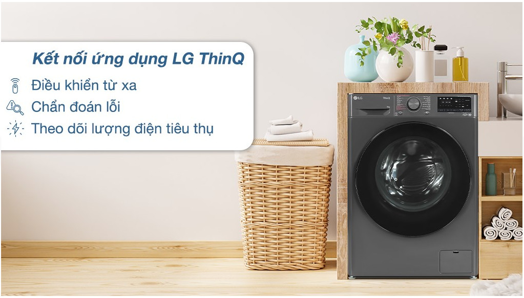 MÁY GIẶT CỬA TRƯỚC LG FV1409S4M 9KG INVERTER 2023- Hàng Chính Hãng - Chỉ Giao Hà Nội