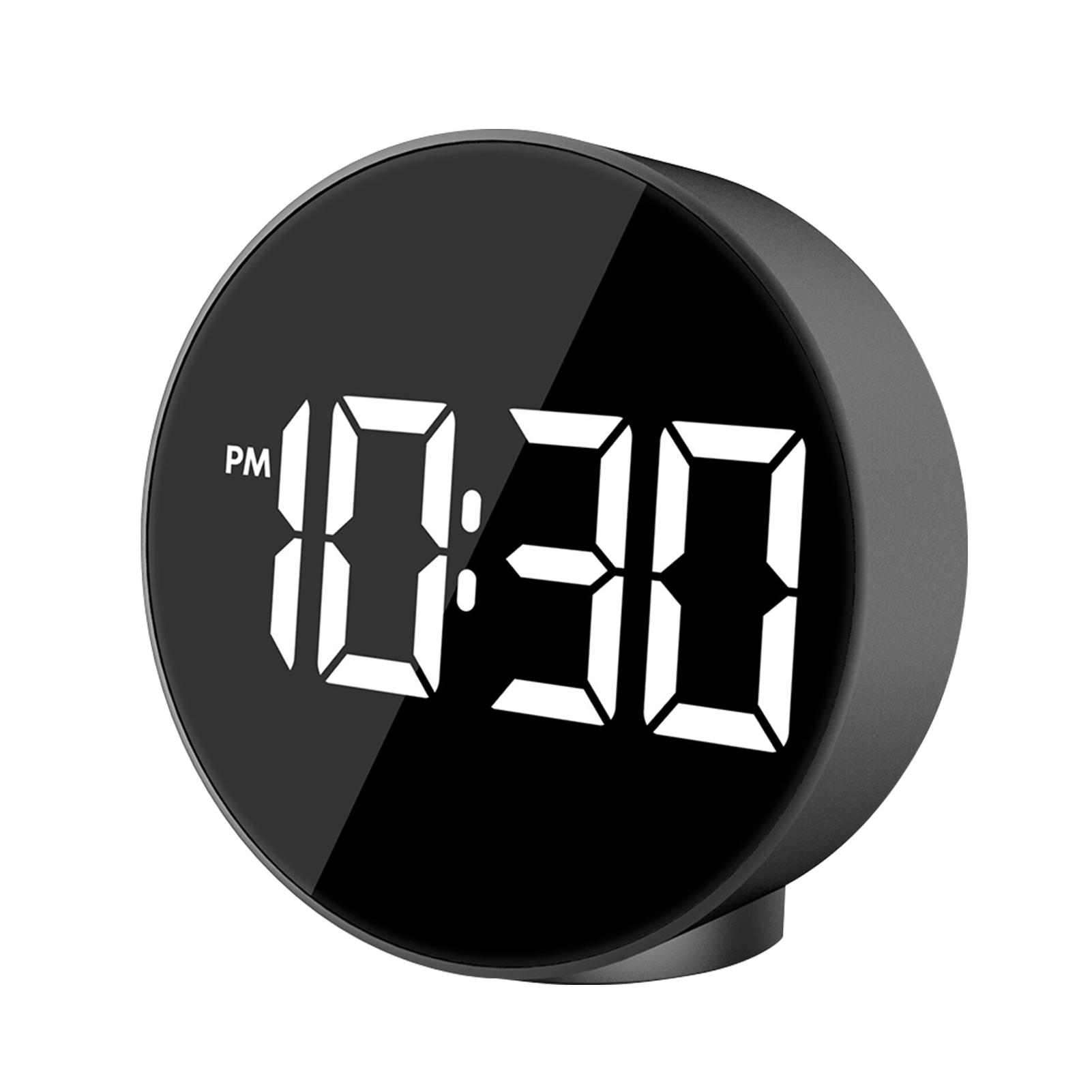 Đồng hồ báo thức LED kỹ thuật số màn hình lớn hiển thị nhiệt độ thời gian ℃ / ℉ 3 mức độ sáng