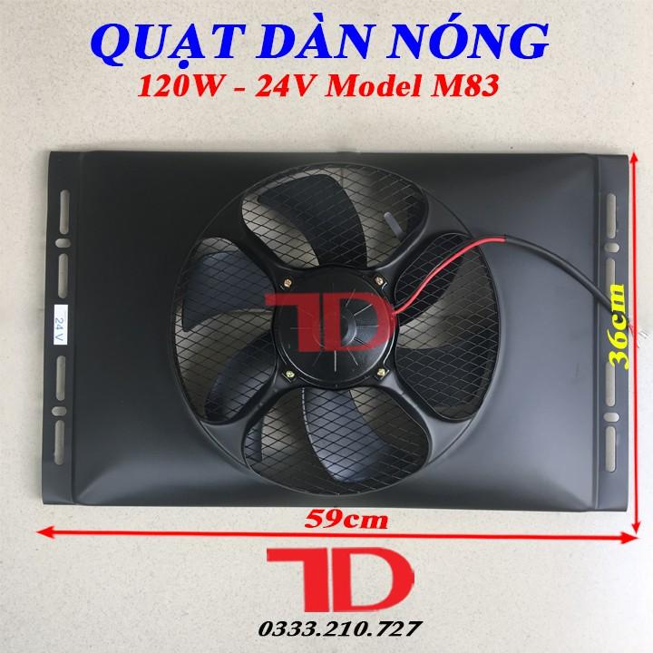 Quạt dàn nóng 14x23 inch 36x59 cm loại 24V Model M83