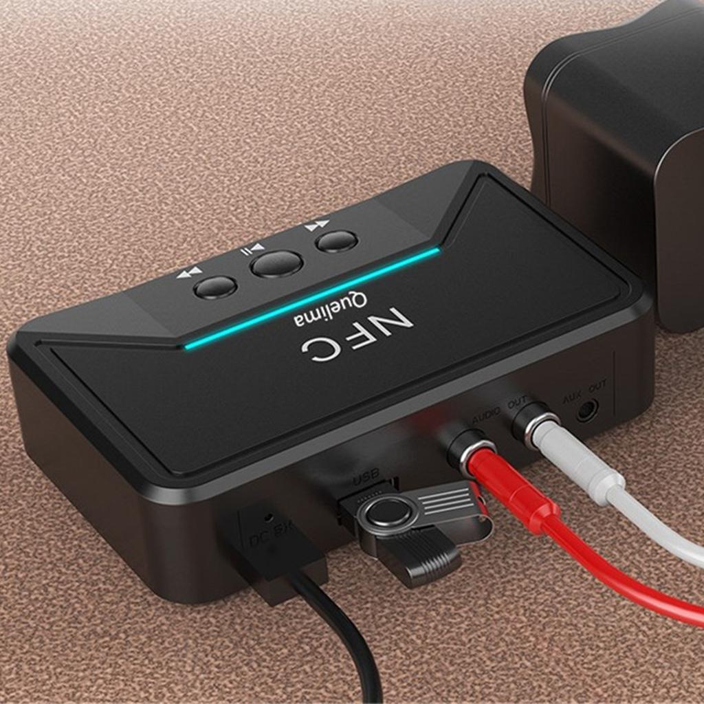 USB Bluetooth Music Stereo Receiver Wireless Audio Adapter for Speaker Car Home