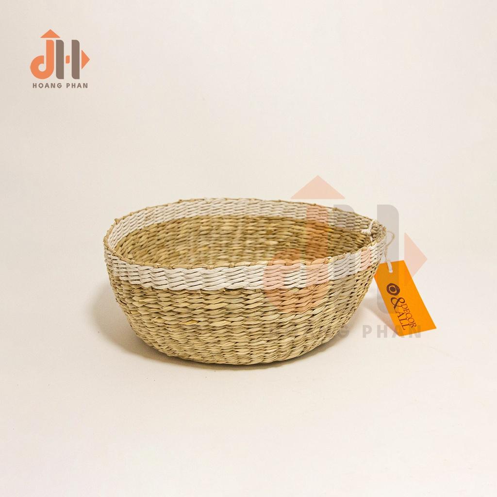 Giỏ, Rổ Cói Đan Tròn Trang Trí