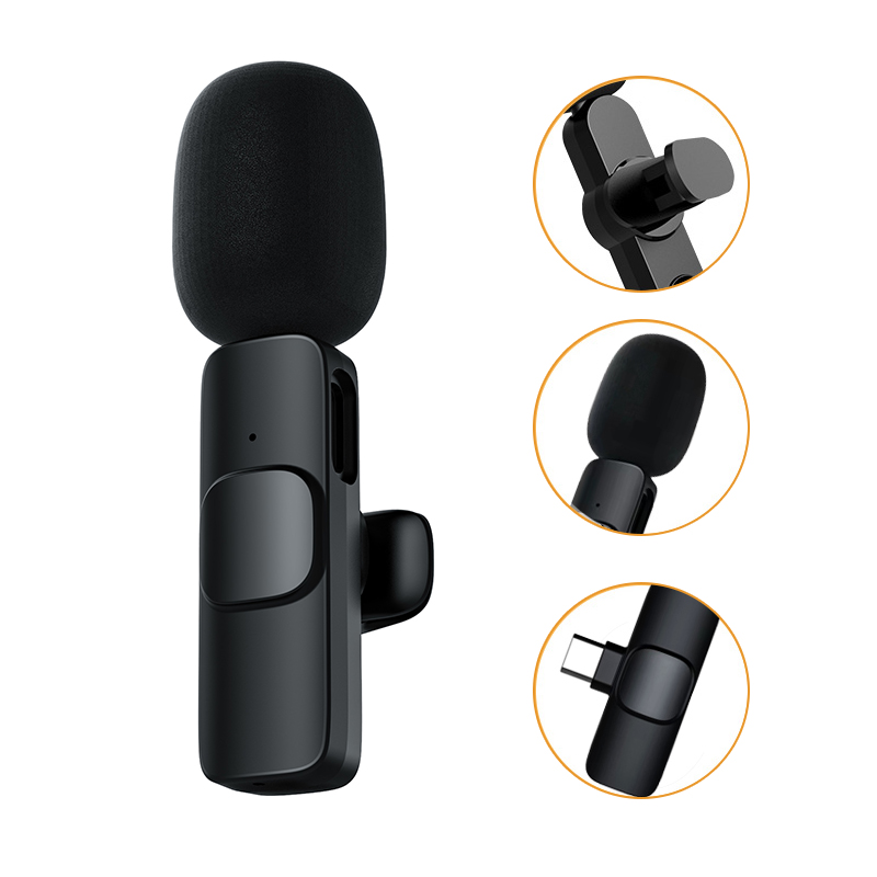 MICROPHONE K9-2 + TYPE/C BAO GỒM 2 MICRO THU GIỌNG SIÊU RÕ-HT