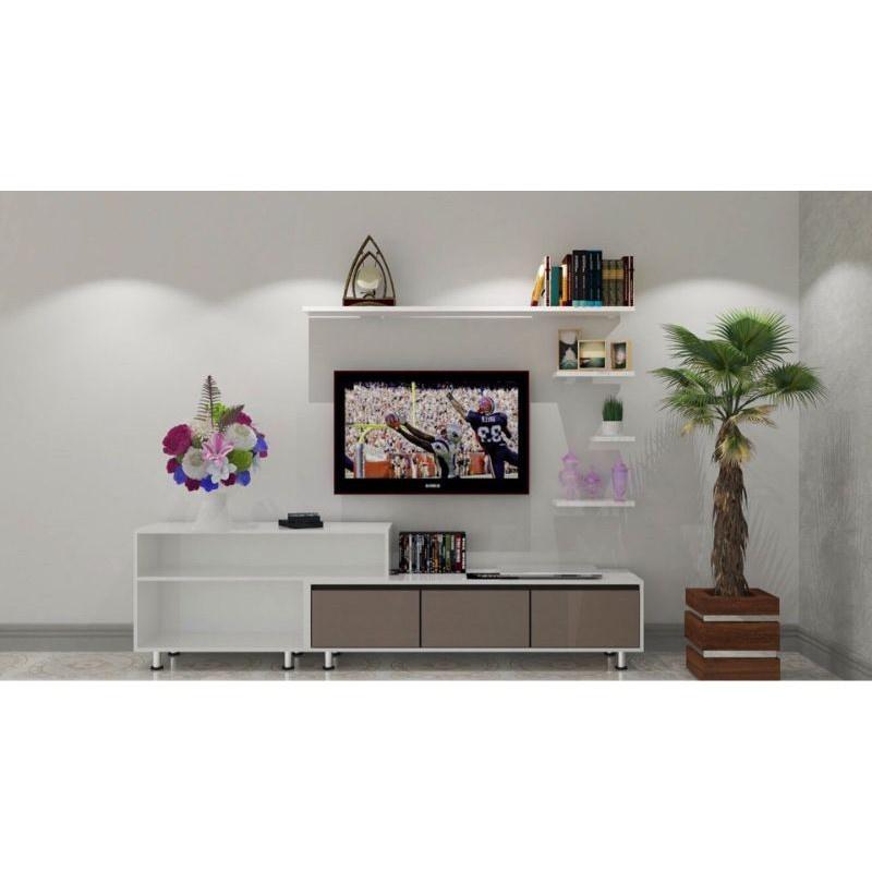 Bộ  kệ  tivi gỗ  an cường MV150 free ship