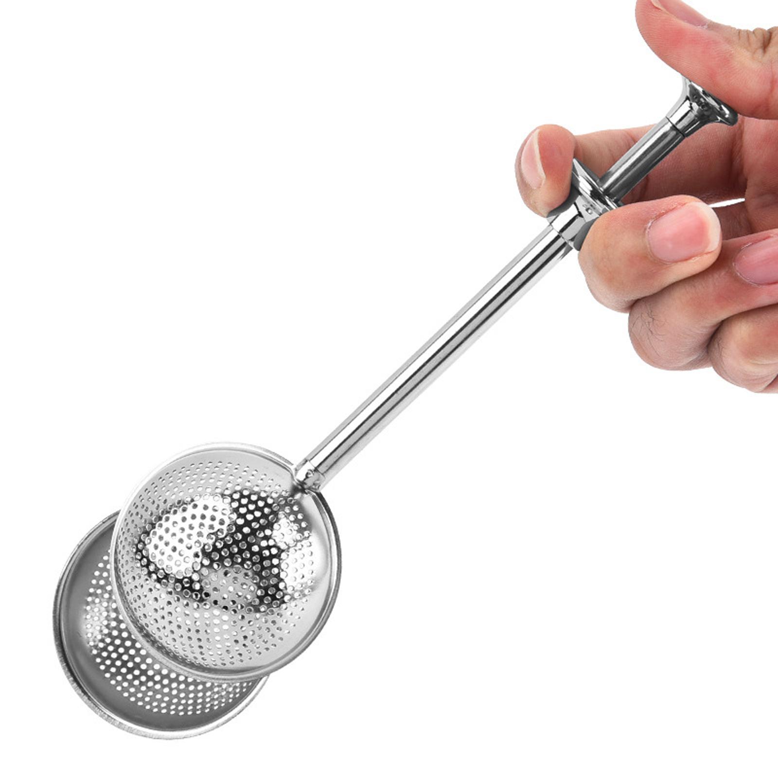 Push Style Tea Infuser Strainer Tea Bag Spice Tea Tool for Seasoning Spice