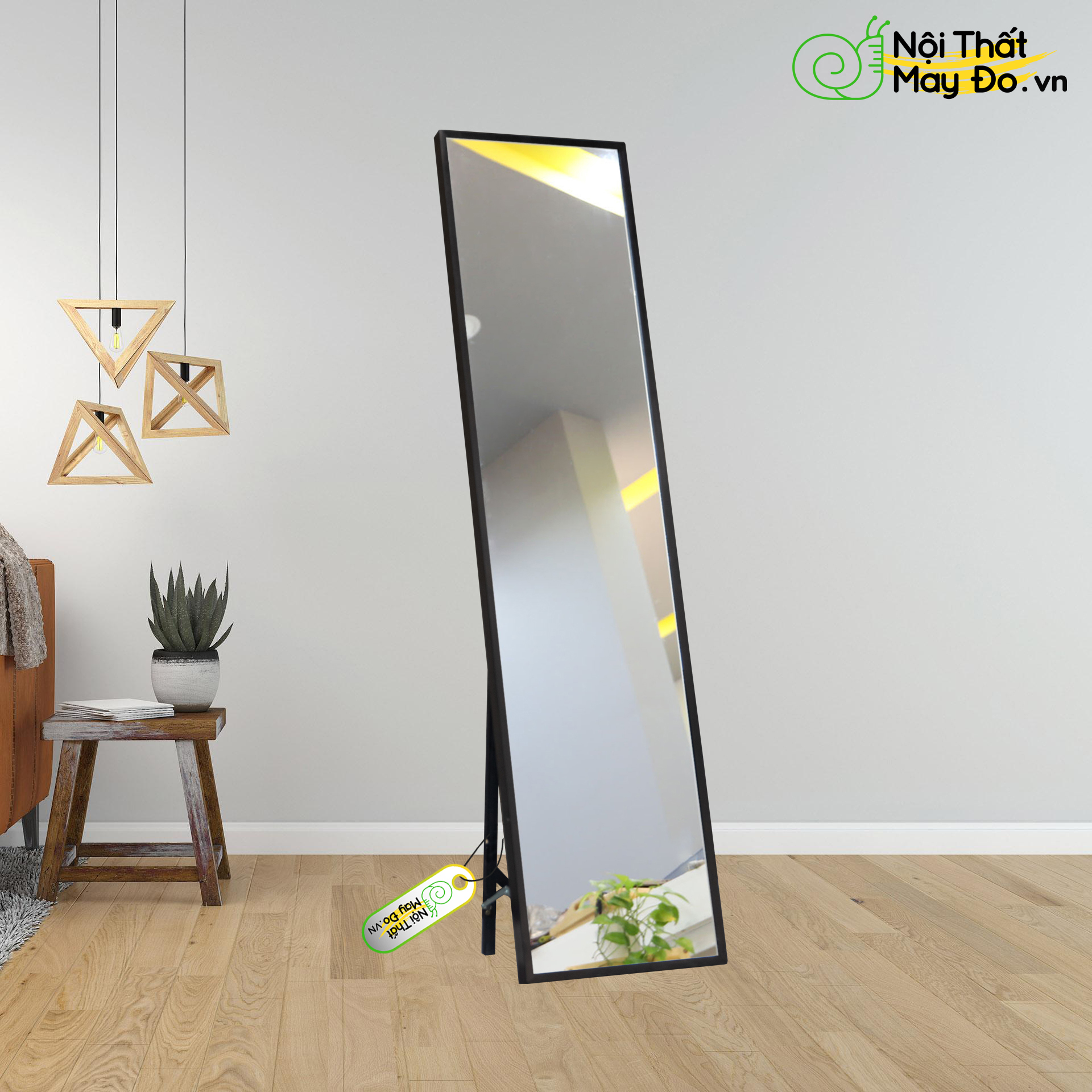 Gương Soi Toàn Thân Size 40 - Standing Mirror - Chân Trụ Vững Chắc - Dễ Di Chuyển - Có 2 Màu Sắc