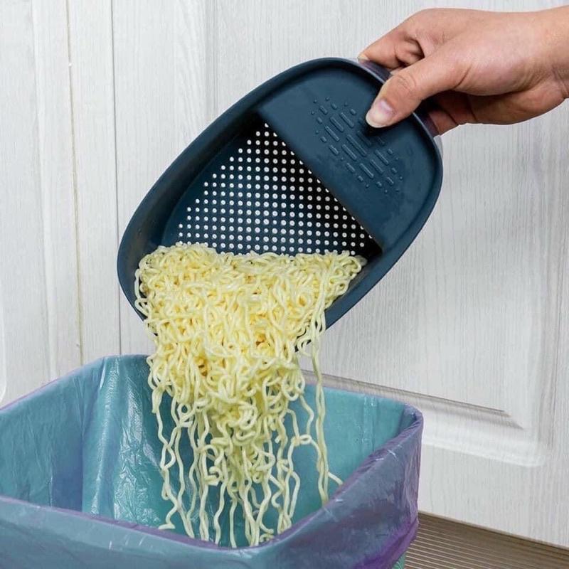 Rổ lọc rác đa năng treo bồn rửa bát 2 ngăn
