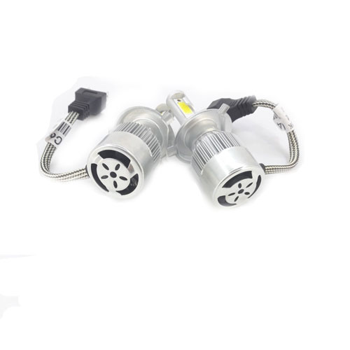 Bộ 2 Đèn Pha Led C6 H4 2 Tim Cao Cấp 20W, Công Suất Thực
