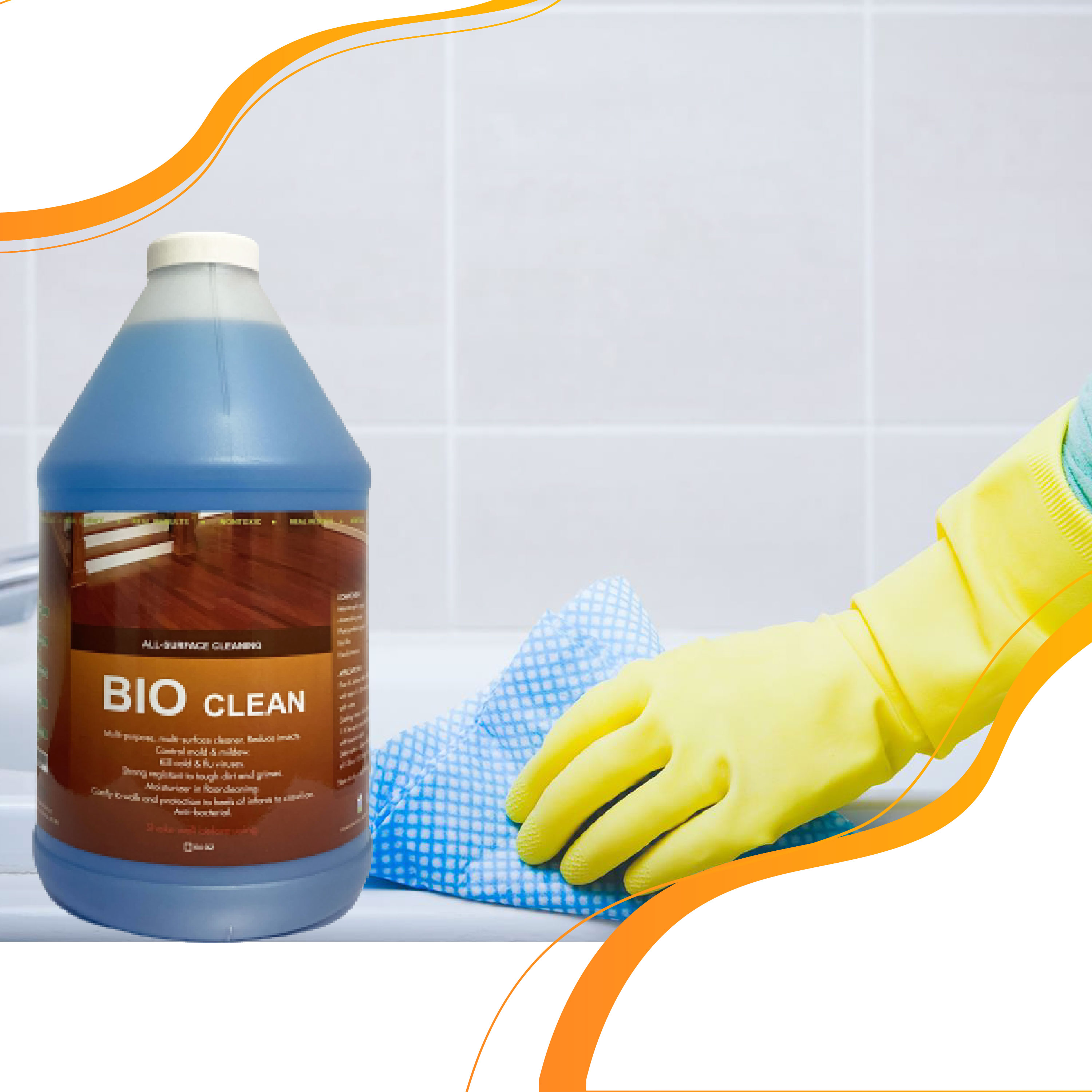 Nước Lau Sàn, Khử Mùi Sinh Học Hữu Cơ BIO CLEAN (Chai 2 lít)