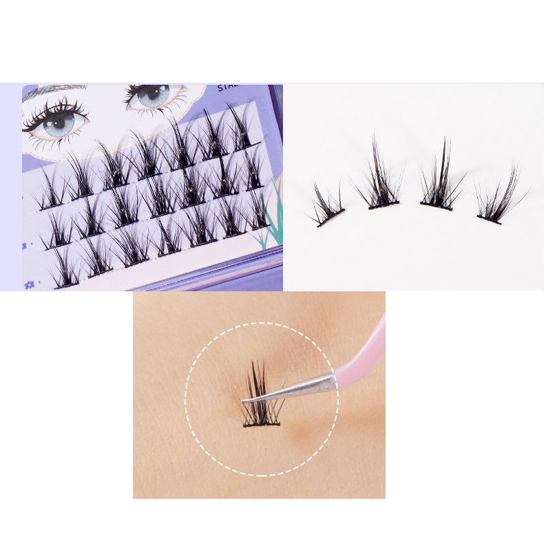 Lông mi giả Eyelash mi giả loại chữ W màu đen tự nhiên