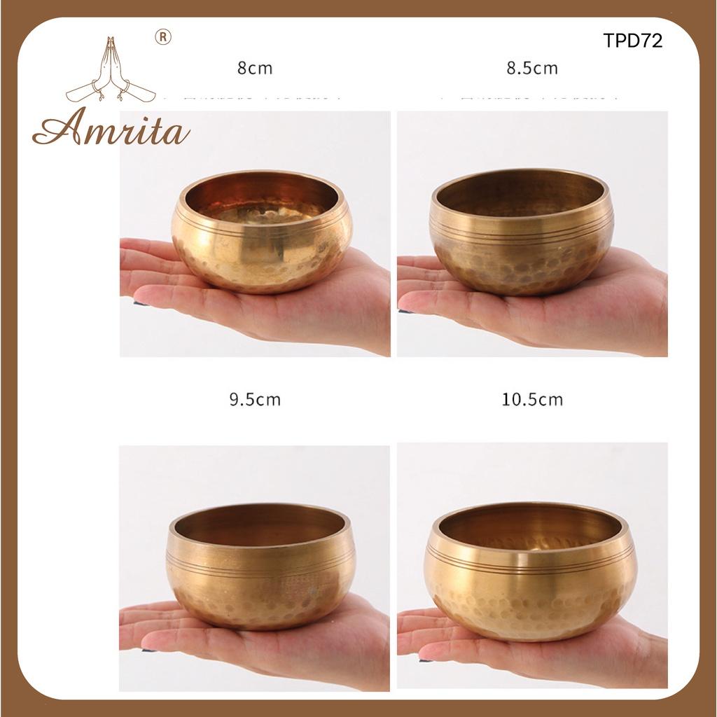 Chuông bát xoay Nepal Tây Tạng đủ size Singing Bowl -Chuông tụng kinh - Chuông xoay đồng Amrita