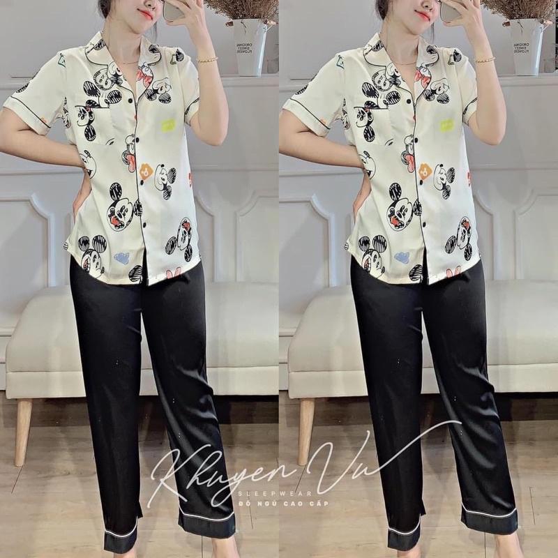 Bộ pizama áo cộc quần dài