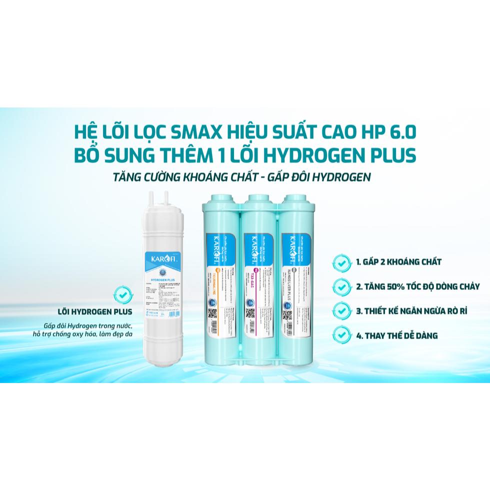 [TẶNG BỘ LÕI] Máy lọc nước Nóng Lạnh RO Mỹ 11 lõi KAROFI KAD-M68, Lạnh Block, +1 lõi Hydrogen - Giao lắp đặt miễn phí - Hàng Chính Hãng