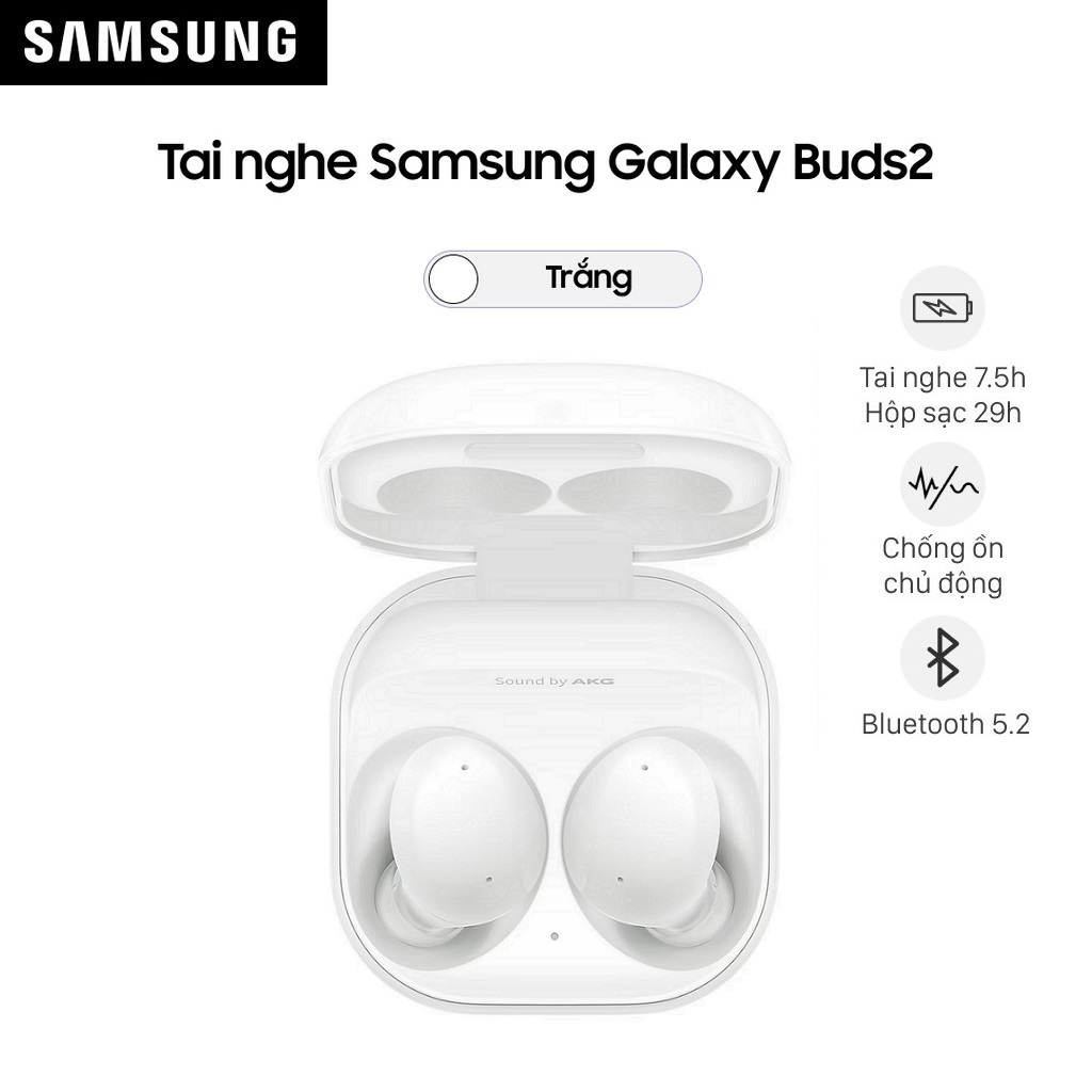 Tai nghe Bluetooth True Wireless Samsung Galaxy Buds 2 - Hàng Chính Hãng