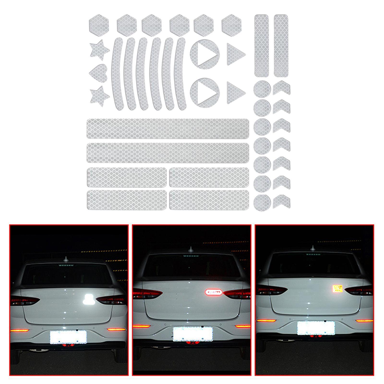 Safety Reflective Sticker, High Visibility Reflector Stickers Bike Reflective Tape Reflective Decals Waterproof for  Truck