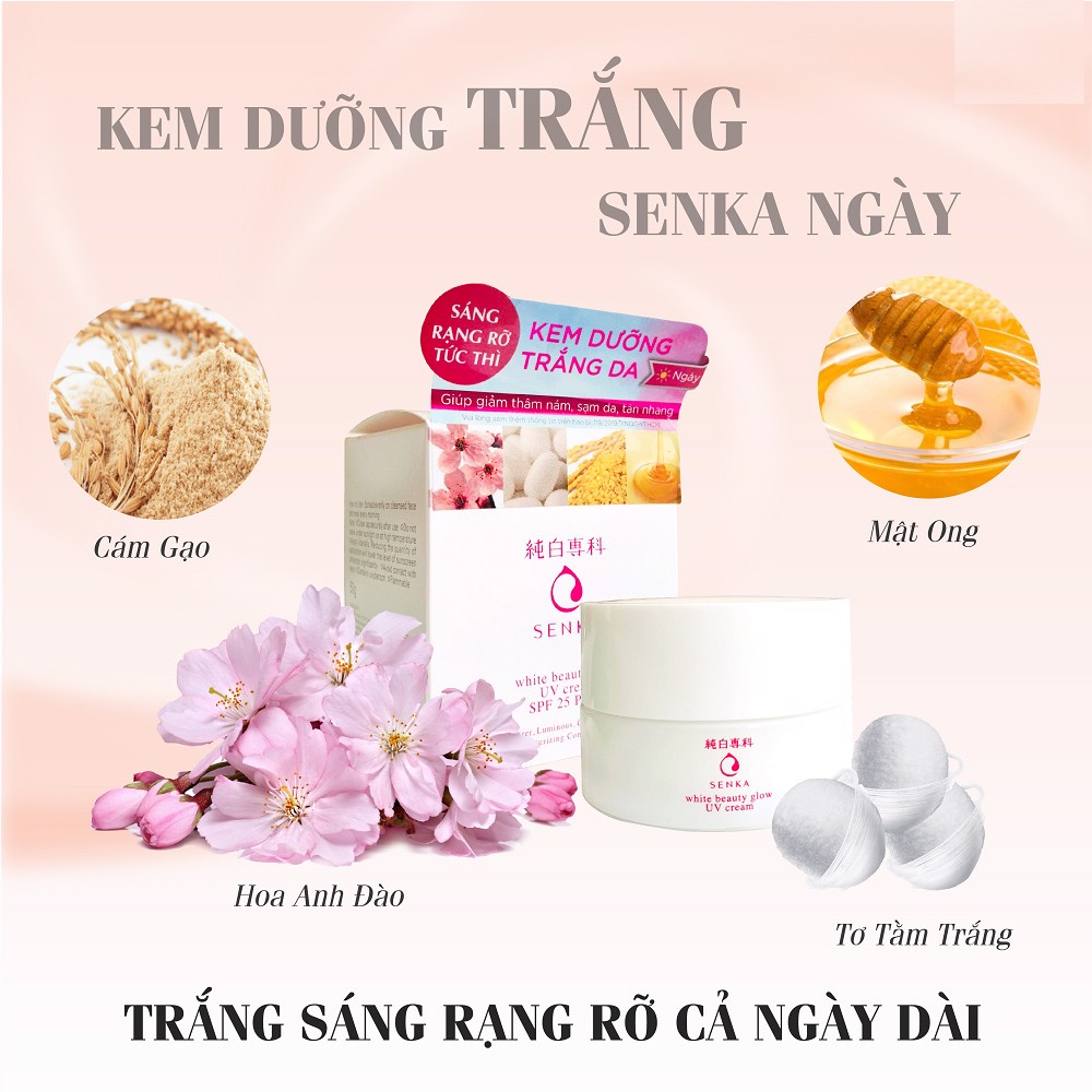 Hình ảnh Kem Dưỡng Trắng Da Ban Ngày Senka Nhật