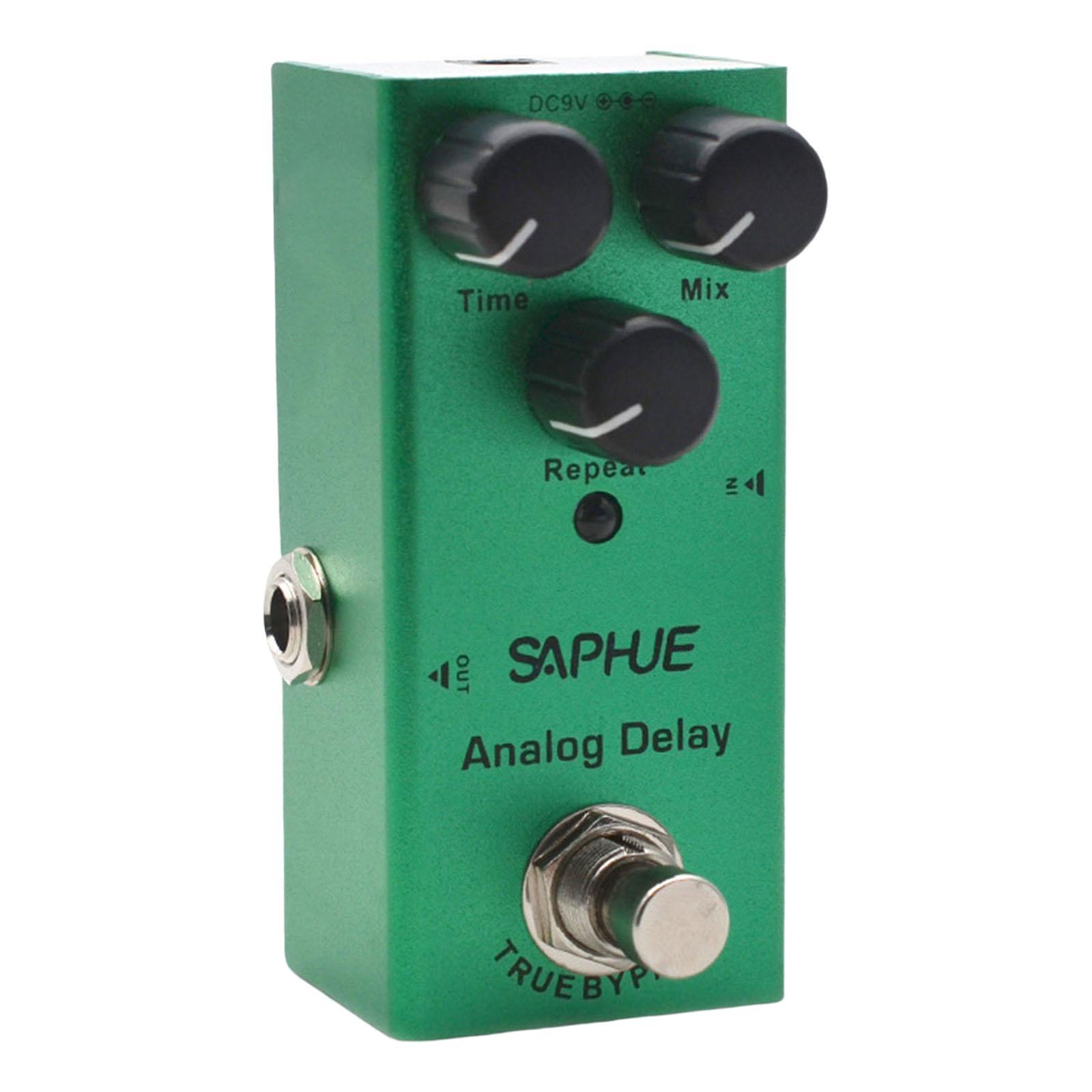 Guitar Pedal with LED Light 9V DC Lightweight with Metal Shell for Electric Guitar Bass