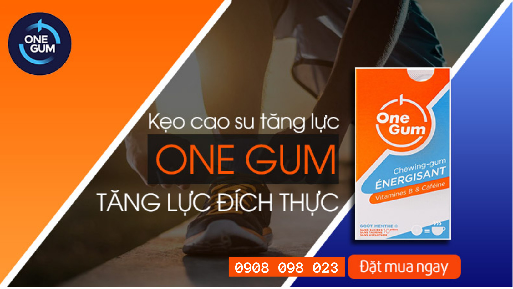 [COMBO 2 VỈ] Kẹo Singum Tăng Lực Thương Hiệu Onegum Xuất Sứ Pháp Bổ Sung Vitamin B3 B6 B12 Không Đường Giúp Tỉnh Táo Và Tăng Sức Bền Trong Các Môn Thể Thao