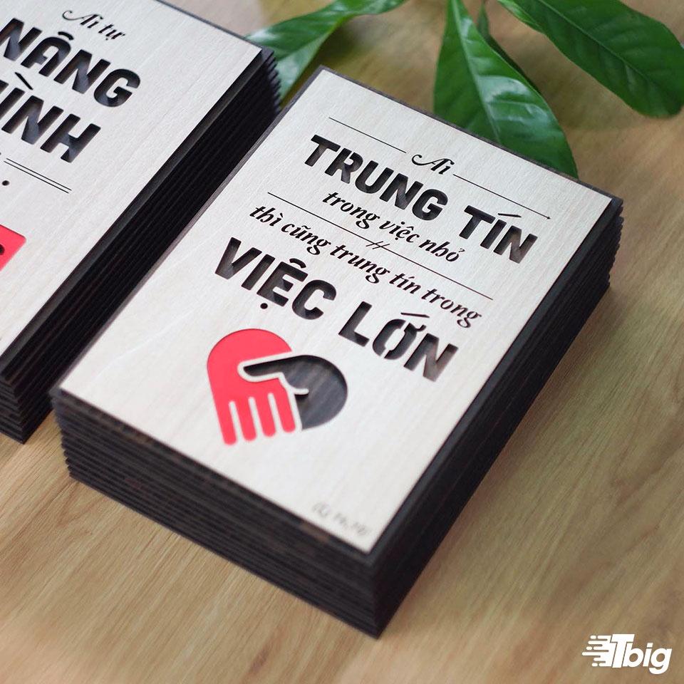 Tranh công giáo TBIG-CG004: Ai trung tín trong việc nhỏ thì cũng trung tín trong việc lớn 20x27cm